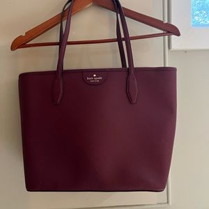 Kate Spade burgundy tote